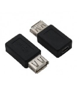 Переходник USB AF (мама) - mini USB (мама)