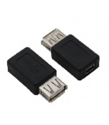 Переходник USB AF (мама) - mini USB (мама)