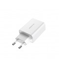 Набор BOROFONE BA21A СЗУ 1xUSB+ кабель MicroUSB, 2.4A, 1м, White, Blister