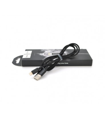 Кабель Hoco X14, Lightning-USB, Black, длина 1м, BOX
