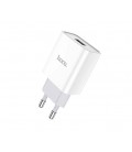 СЗУ 110-240V HOCO C72A 1xUSB, 2.1A, White, Blister