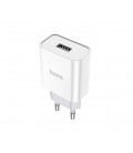 СЗУ 110-240V HOCO C72A 1xUSB, 2.1A, White, Blister
