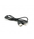 Переходник USB2.0(M)&gt, Jack 3.5(M) Stereo, 0,5м, Black, OEM