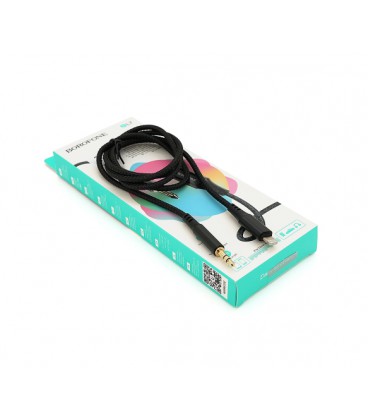 Переходник Borofone BL7 Jack 3.5mm(M) &gt,Lighting(M), 1м, Black, Box