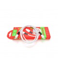 Кабель Hoco X82 silicone, Type C-Type C, 3A, White, длина 1м, BOX