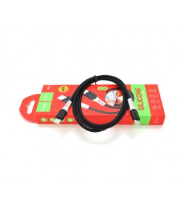 Кабель Hoco X82 silicone, Type C-Type C, 3A, Black, длина 1м, BOX