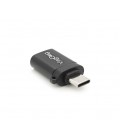 Переходник VEGGIEG V-S101 USB3.0(AF) OTG &gt, Type-C(M), Black, Пакет