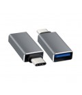 Переходник USB3.0(AF) OTG &gt, Type-C(M), Black, OEM