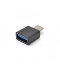 Переходник USB3.0(AF) OTG &gt, Type-C(M), Black/White, OEM