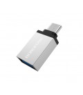 Переходник BOROFONE BV3 USB3.0(AF) OTG &gt, Type-C(M), Silver, Blister
