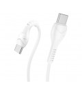Кабель Hoco X37, Type-C-Type-C, 60W, White, длина 0.5м, BOX