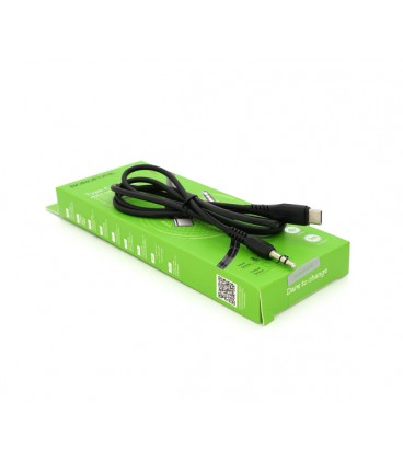 Кабель Borofone BL8 Jack 3.5mm(M) &gt,Type-C(M), 1м, Black, Box