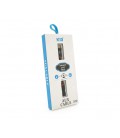 Кабель-переходник KIN KY-202 Jack 3.5mm(F) &gt, Lighting(M), 0.1м, Black, Box