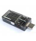 USB тестер Keweisi KWS-V21 напряжения (3-8V) и тока (0-3A), Black