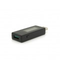 USB тестер Keweisi KWS-V30 напряжения (3-8V) и тока (0-3A), Black