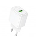 СЗУ 110-240V HOCO CS52A 1xUSB, 18W, White, Blister