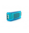 USB тестер Charger Doctor напряжения (3-7.5V) и тока (0-2.5A) Blue