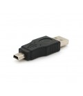 Переходник USB1.1(F) &gt, miniUSB(M), Black, Пакет