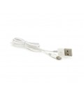 Кабель iKAKU YUANZHUANG charging data cable series for iphone, White, длина 1м, 2,4А, BOX