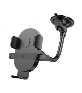 Автодержатель HOCO H20, крепление на стекло, зажим 55-85мм, Black, Box