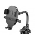 Автодержатель HOCO H20, крепление на стекло, зажим 55-85мм, Black, Box