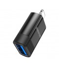 Переходник Borofone BV18 USB2.0(F) &gt, Lighting(M), Black, Blister
