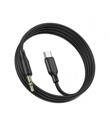 Кабель Borofone BL18 Jack 3.5mm(M) &gt,Type-C(M), 1м, Black, Box