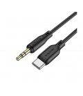 Кабель Borofone BL18 Jack 3.5mm(M) &gt,Type-C(M), 1м, Black, Box