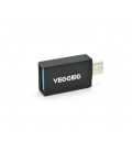 Переходник VEGGIEG V-OT01 USB2.0(AF) OTG &gt, microUSB(M), Black, Пакет