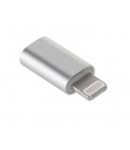 Переходник Lighting(M) &gt, Micro-USB(F), Silver, OEM