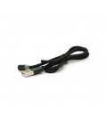 Магнитный кабель PiPo USB 2.0, 1m, 2А, тканевая оплетка, бронированный, Black, OEM