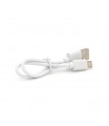 Кабель USB 2.0 (AM/Miсro 5 pin) 0,3м, белые