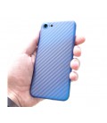 Ультратонкая пластиковая накладка Carbon iPhone 7 Plus/8 Plus blue