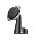 Автодержатель HOCO HW16+ Wireless Charging 15W, крепление на торпеду, магнит, Black, Box
