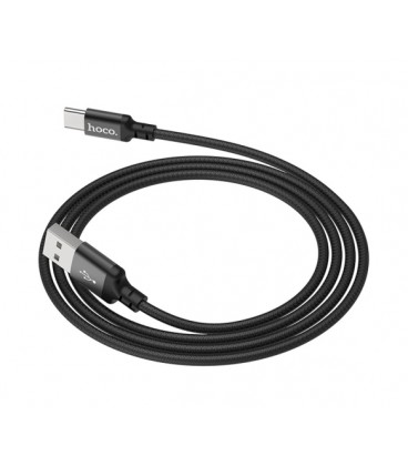 Кабель Hoco X14, Type-C-USB, 3A, Black, длина 1м, BOX