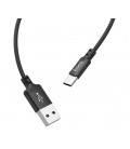 Кабель Hoco X14, Type-C-USB, 3A, Black, длина 1м, BOX