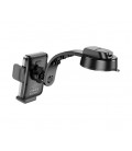 Автодержатель HOCO HW14+ Wireless Charging 15W, крепление на торпеду, зажим 55-90мм, Black, Box