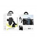 Автодержатель HOCO HW11+ Wireless Charging 15W, крепление на торпеду, зажим 50-90мм, Black, Box