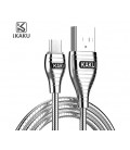 Кабель iKAKU ALLOY series for mirco, Silver, длина 1м, 2.8A, BOX