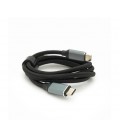 Кабель Type-C to Type-C (USB 3.2 GEN2 male to male), оплетка, Black, длина 1м, поддержка 100W/10Gbps, 4K60HZ audio/video outpout