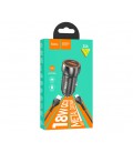 Набор АЗУ 12-24V HOCO Z46 + кабель Type-C, 1xUSB, 18W, кабель 1м, Black, Box