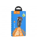 Набор АЗУ 12-24V HOCO Z46 + кабель Type-C, 1xUSB, 18W, кабель 1м, Black, Box