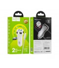 Набор АЗУ 12-24V HOCO Z40 + кабель Micro, 2xUSB, 2.4A, кабель 1м, White, Box