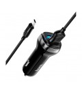 Набор АЗУ 12-24V HOCO Z40 + кабель Micro, 2xUSB, 2.4A, кабель 1м, Black, Box