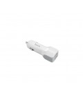 АЗУ 12-24V HOCO Z23, 2xUSB, 12W, White, Box