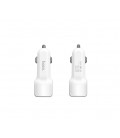 АЗУ 12-24V HOCO Z23, 2xUSB, 12W, White, Box