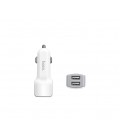 АЗУ 12-24V HOCO Z23, 2xUSB, 12W, White, Box
