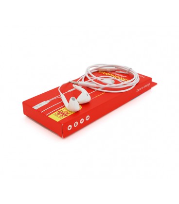 Наушники проводные BOROFONE BM54, 1,2м, White, Box