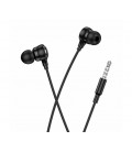 Наушники проводные HOCO M116, разъем Jack3.5, 1.2m, Black, Box