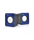 Колонки 2.0 Kisonli V310 для ПК и ноутбука, USB + 3.5mm, 2x0,5W, 20Hz- 20KHz, Blue, BOX, Q100